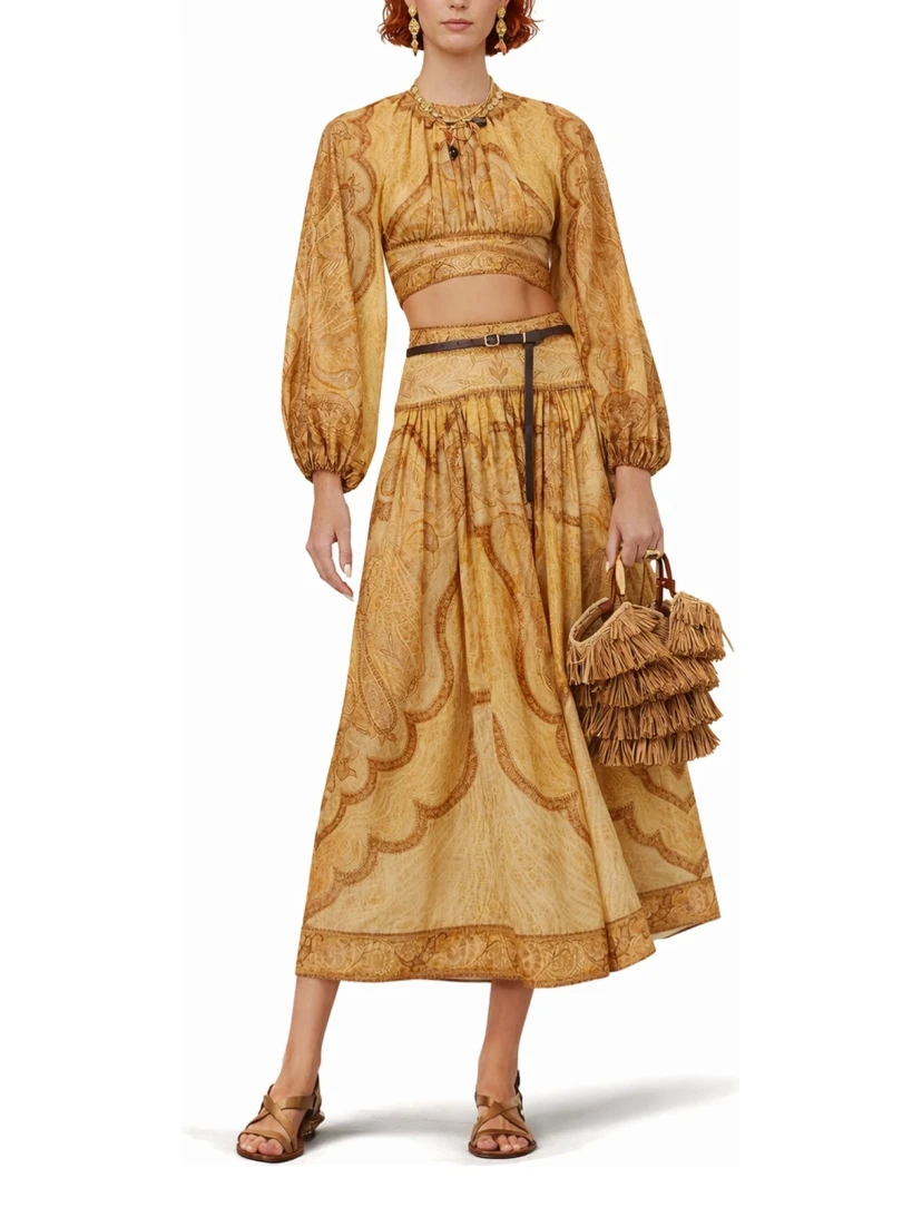 "WANDERLUST" MAXI SKIRT
