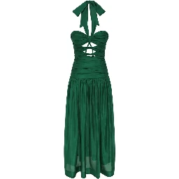 MIDI DRESS WITH KNOTS "DAYLIGHT"