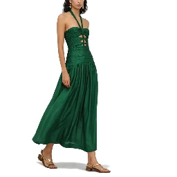MIDI DRESS WITH KNOTS "DAYLIGHT"