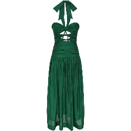 MIDI DRESS WITH KNOTS "DAYLIGHT"