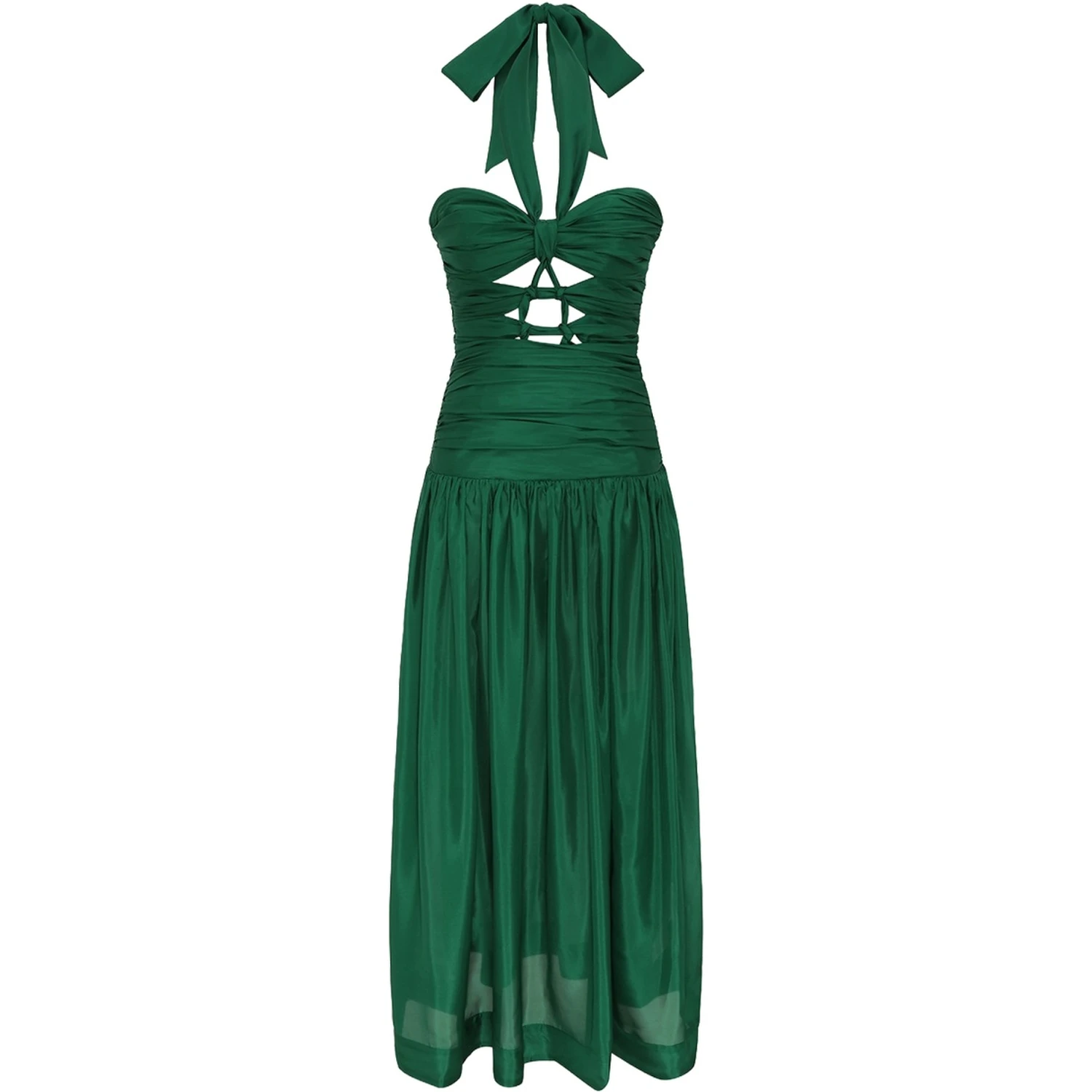 MIDI DRESS WITH KNOTS "DAYLIGHT"