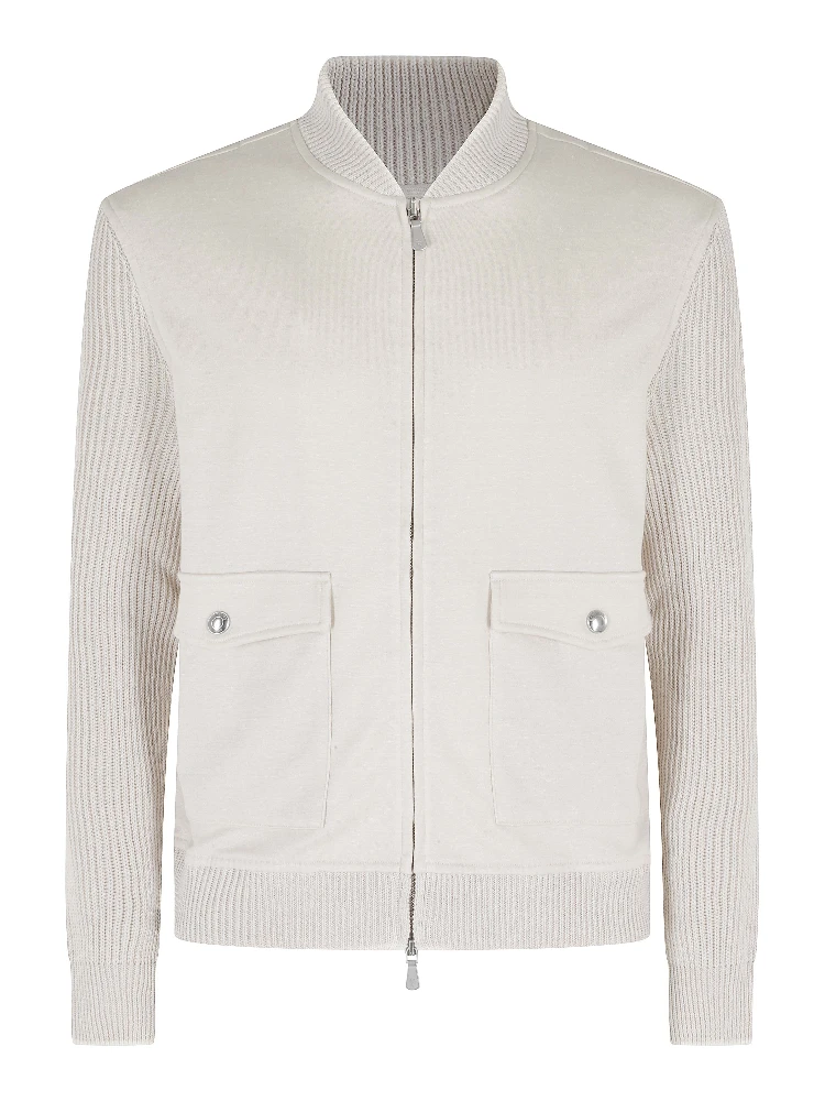 GIUBBINO FULL ZIP COLLO BOMBER