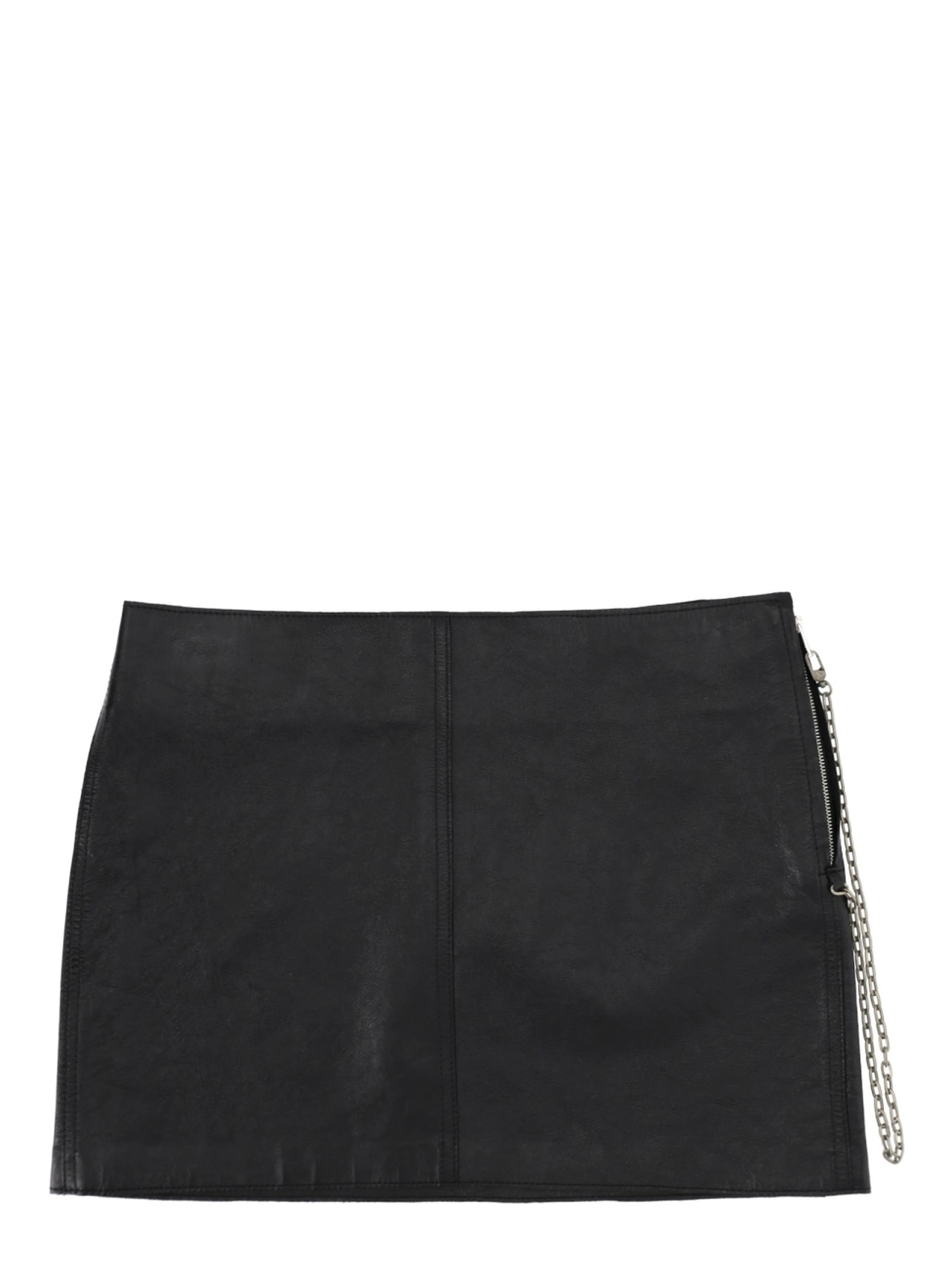 LEATHER MINISKIRT
