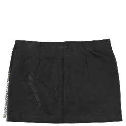 LEATHER MINISKIRT
