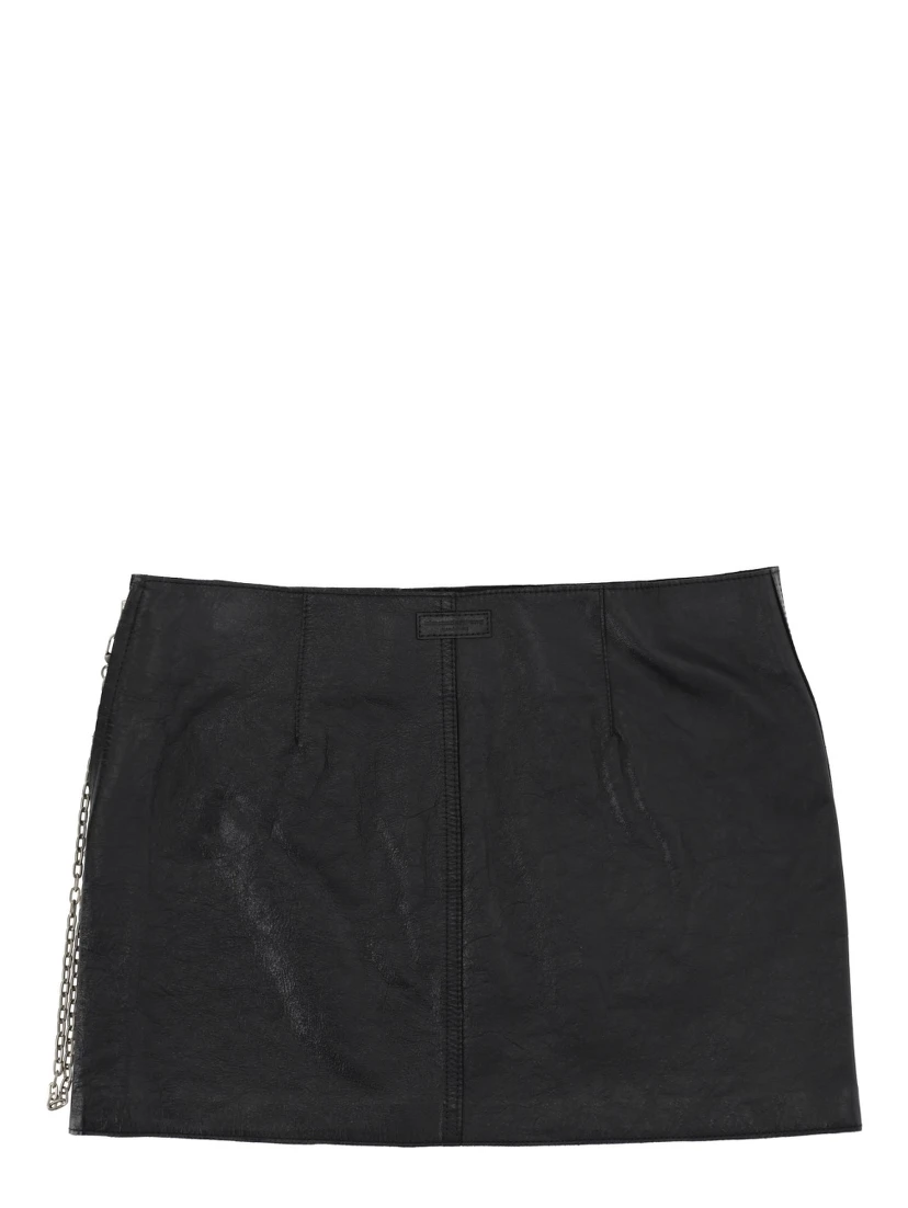 LEATHER MINISKIRT
