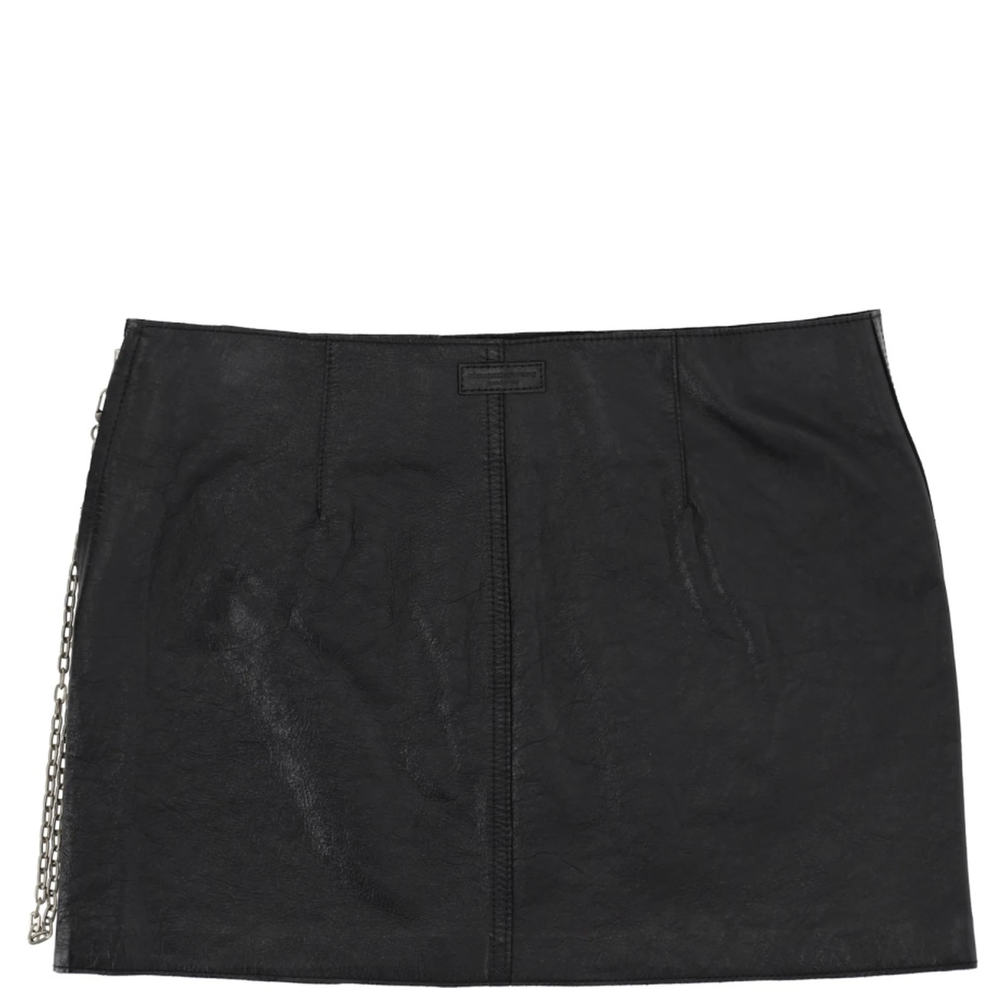 LEATHER MINISKIRT