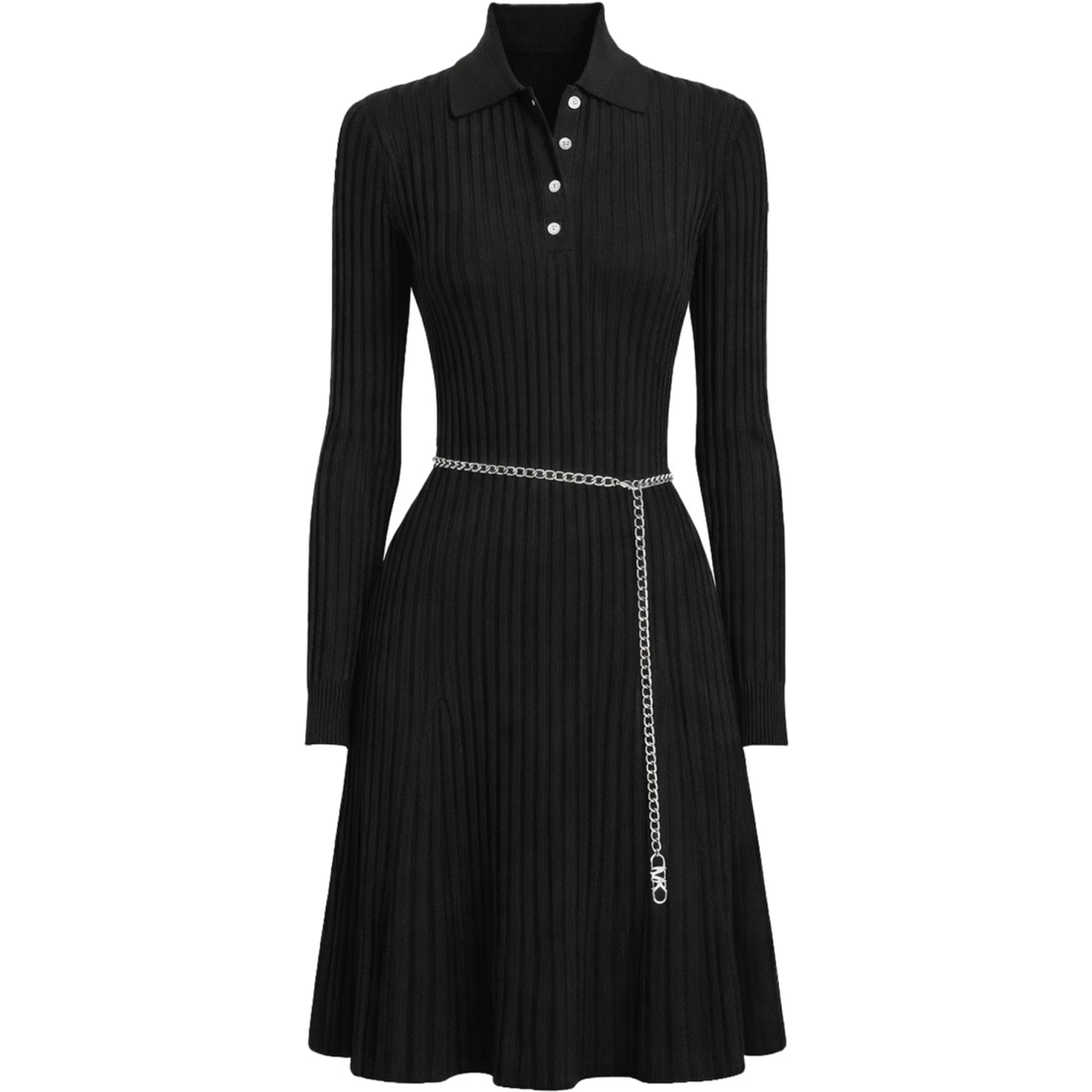 polo shirt dress with belt
