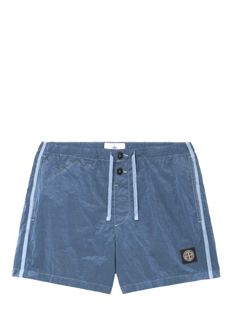 SWIMSUIT WITH LOGO PATCH