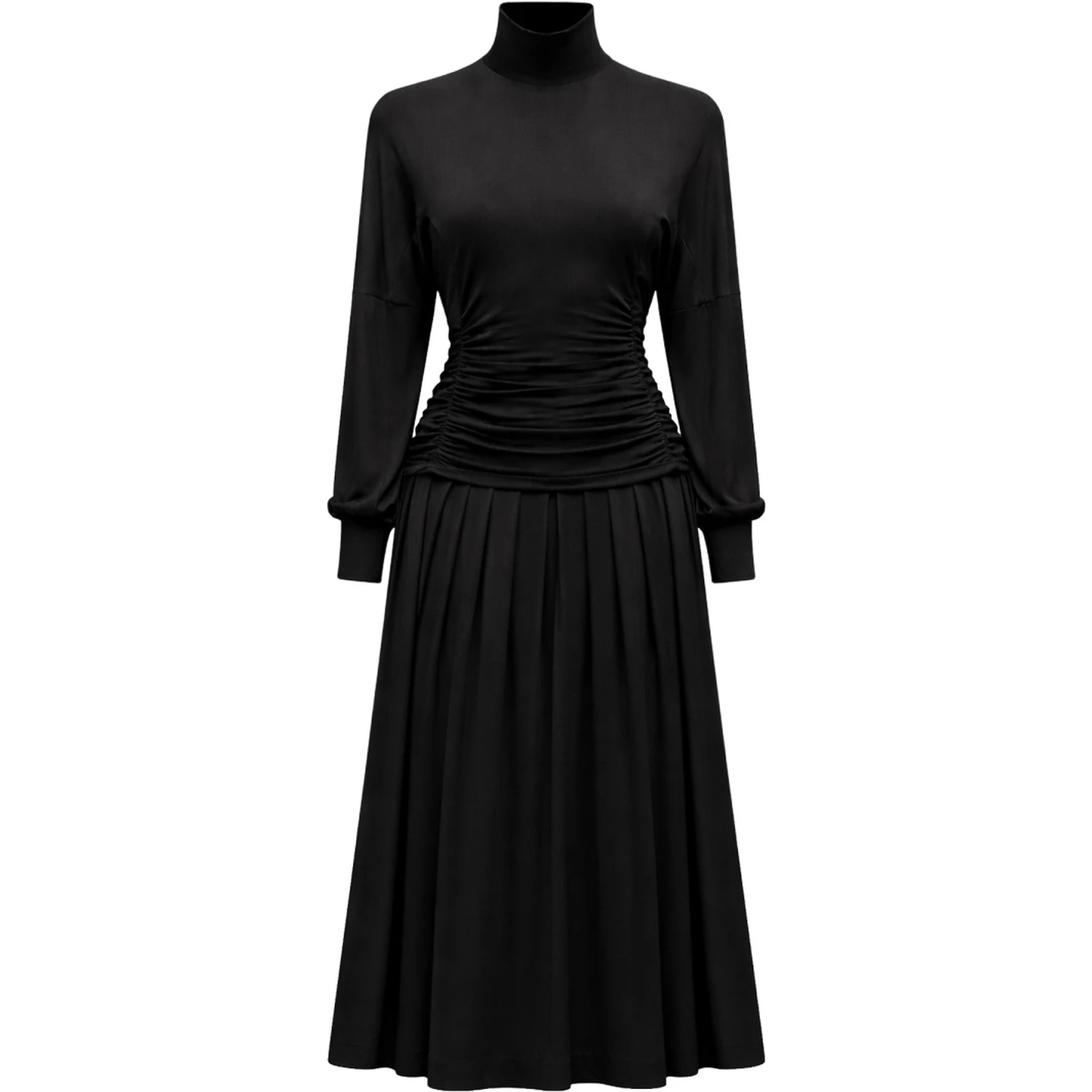 LONG DRESS WITH HIGH NECK