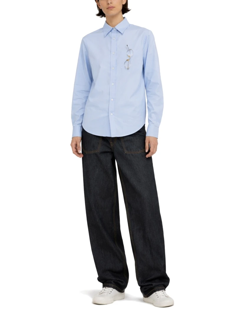 PRINTED COTTON POPLIN SHIRT