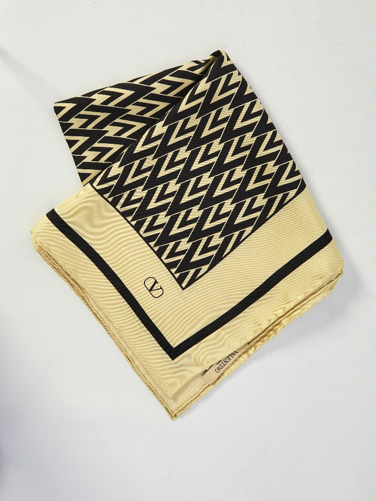 Printed silk scarf