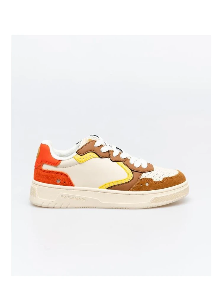 Multicolor Cowhide Low Top Sneakers