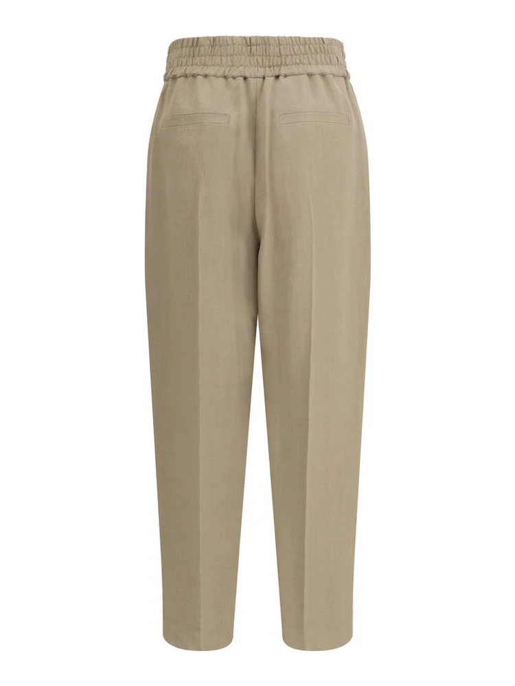 Beige Viscose Casual Pants alternative