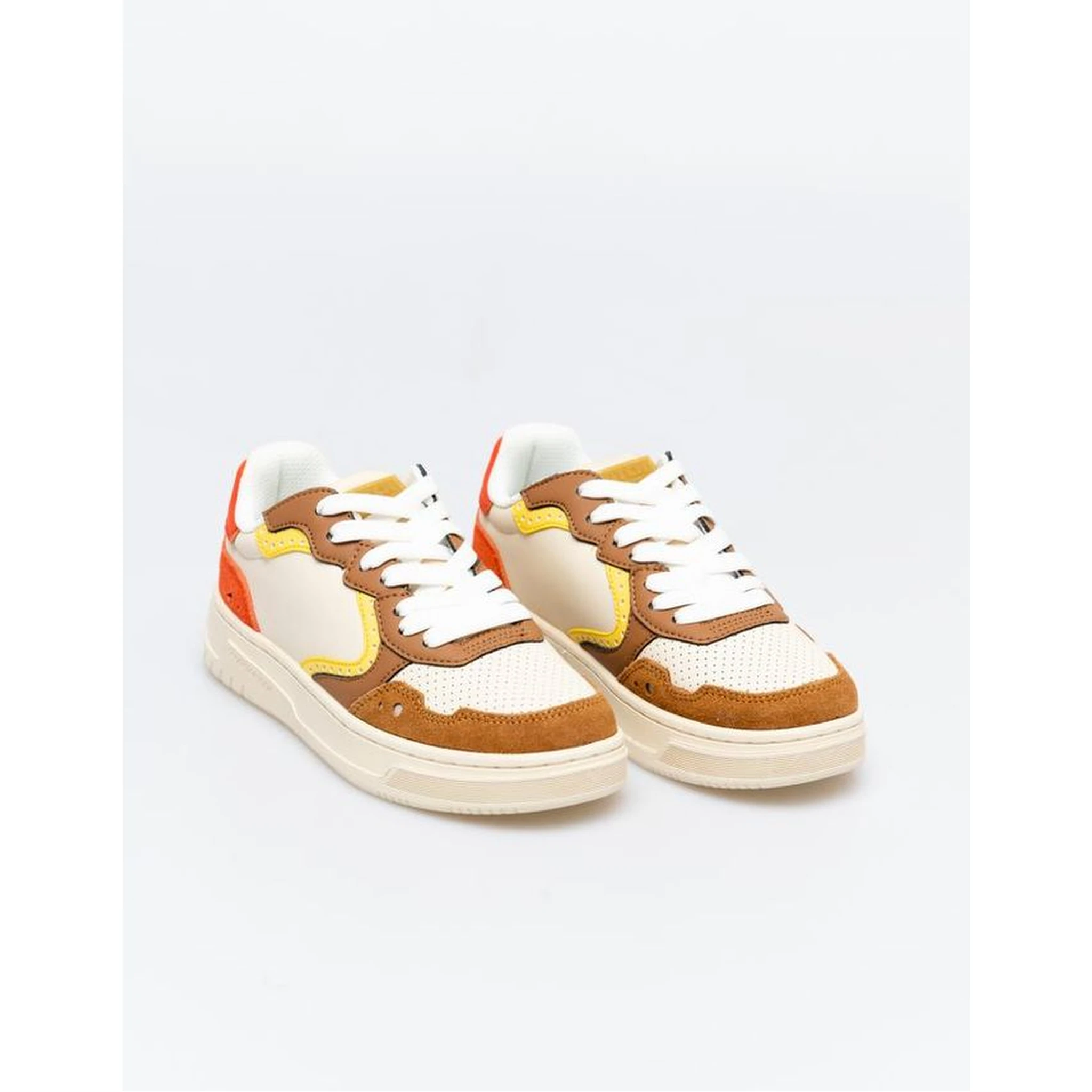 Multicolor Cowhide Low Top Sneakers