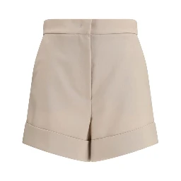 Bicolor Fleece Wool Short And Mini Shorts