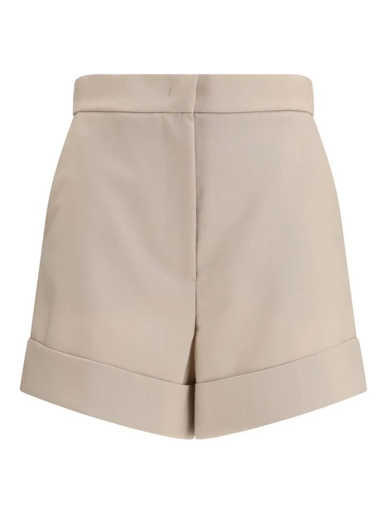 Bicolor Fleece Wool Short And Mini Shorts
