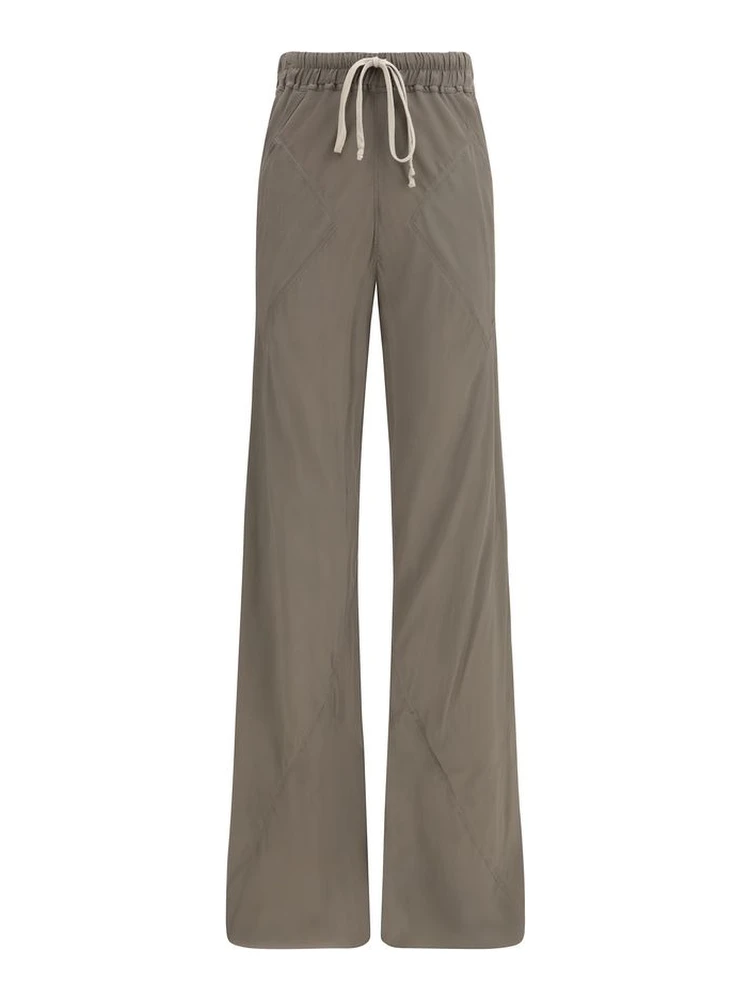 Brown Silk Casual Pants