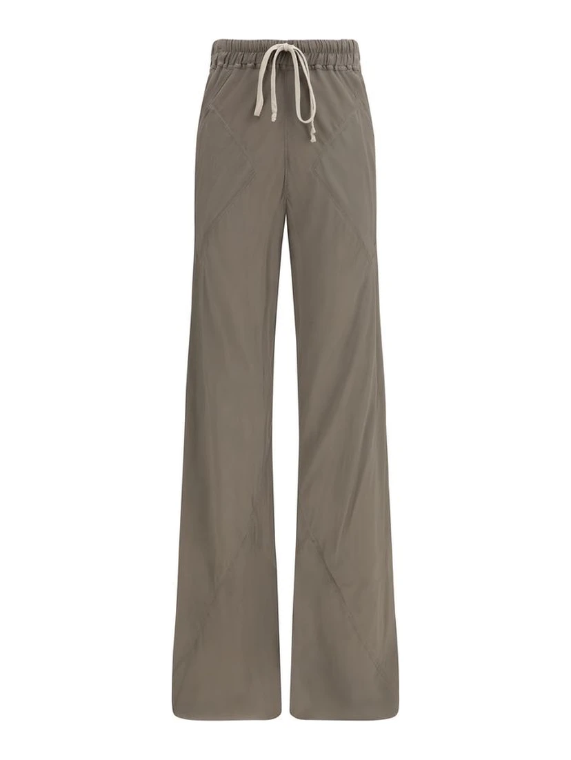 Brown Silk Casual Pants