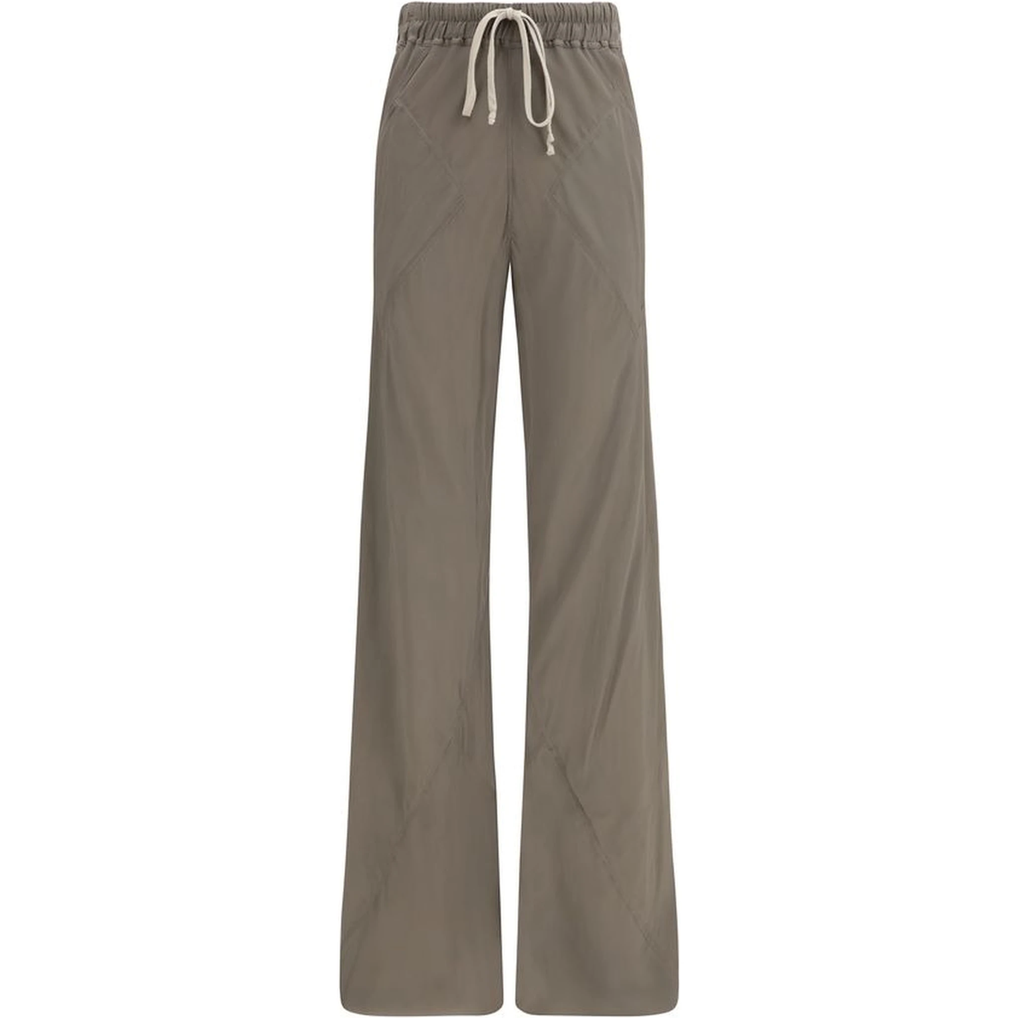 Brown Silk Casual Pants