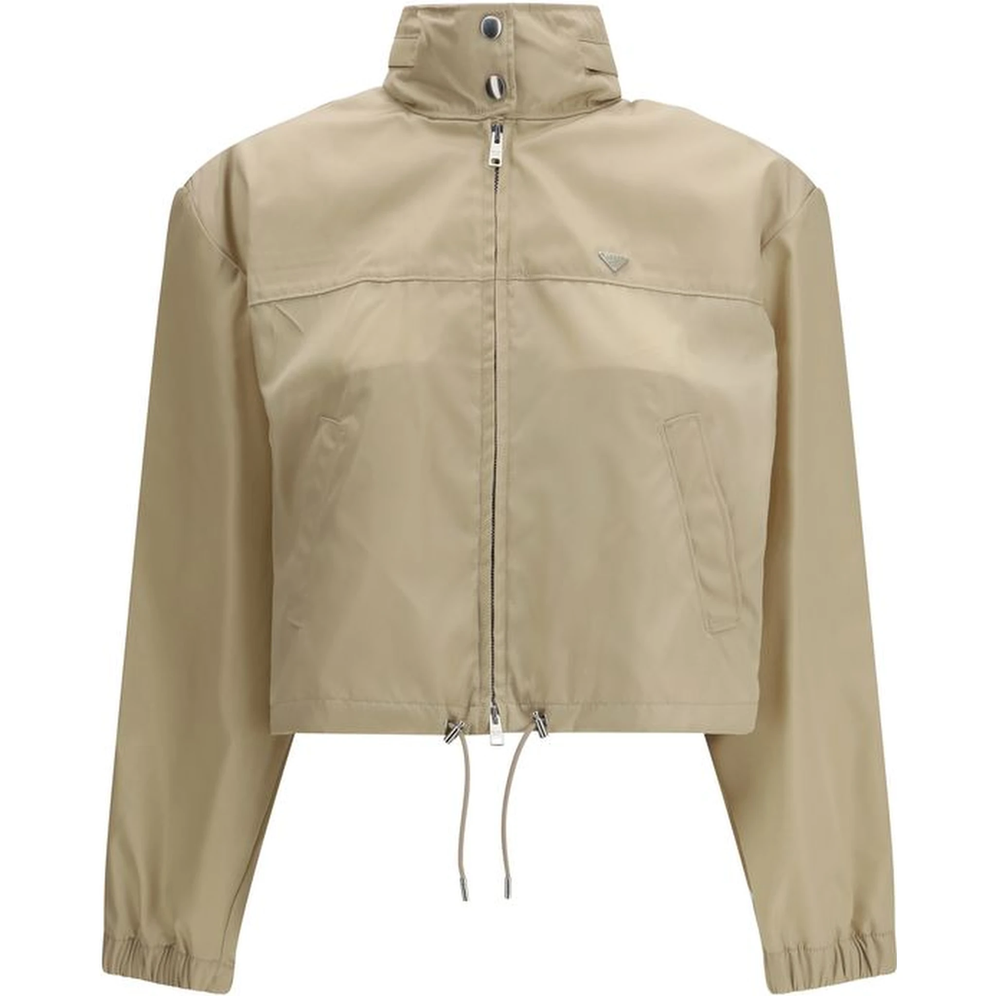 Beige Recycled Polyamide Shell Jacket