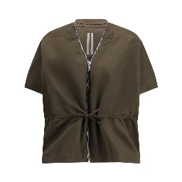 Brown Polyester Sleveless Jacket