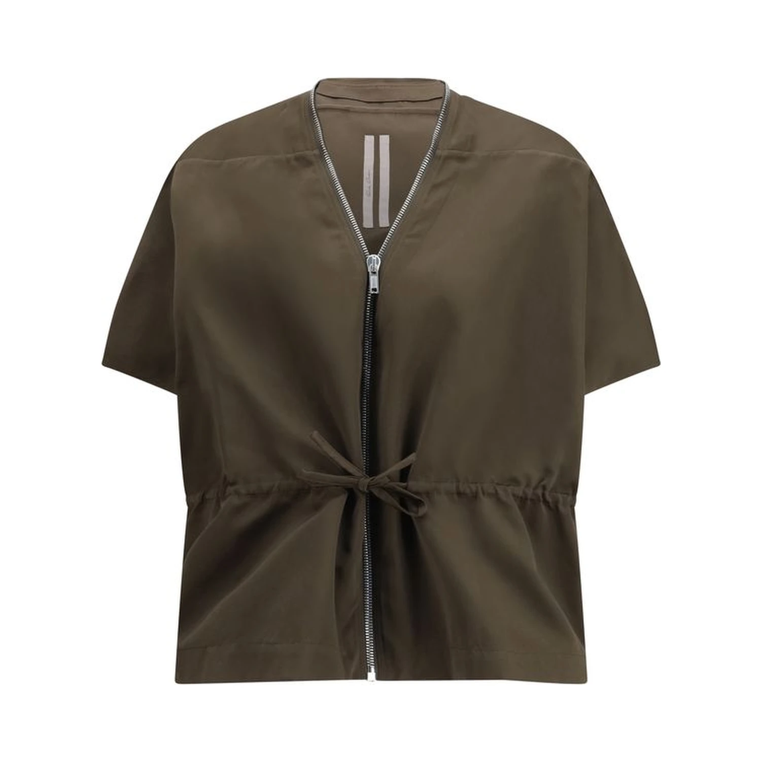 Brown Polyester Sleveless Jacket