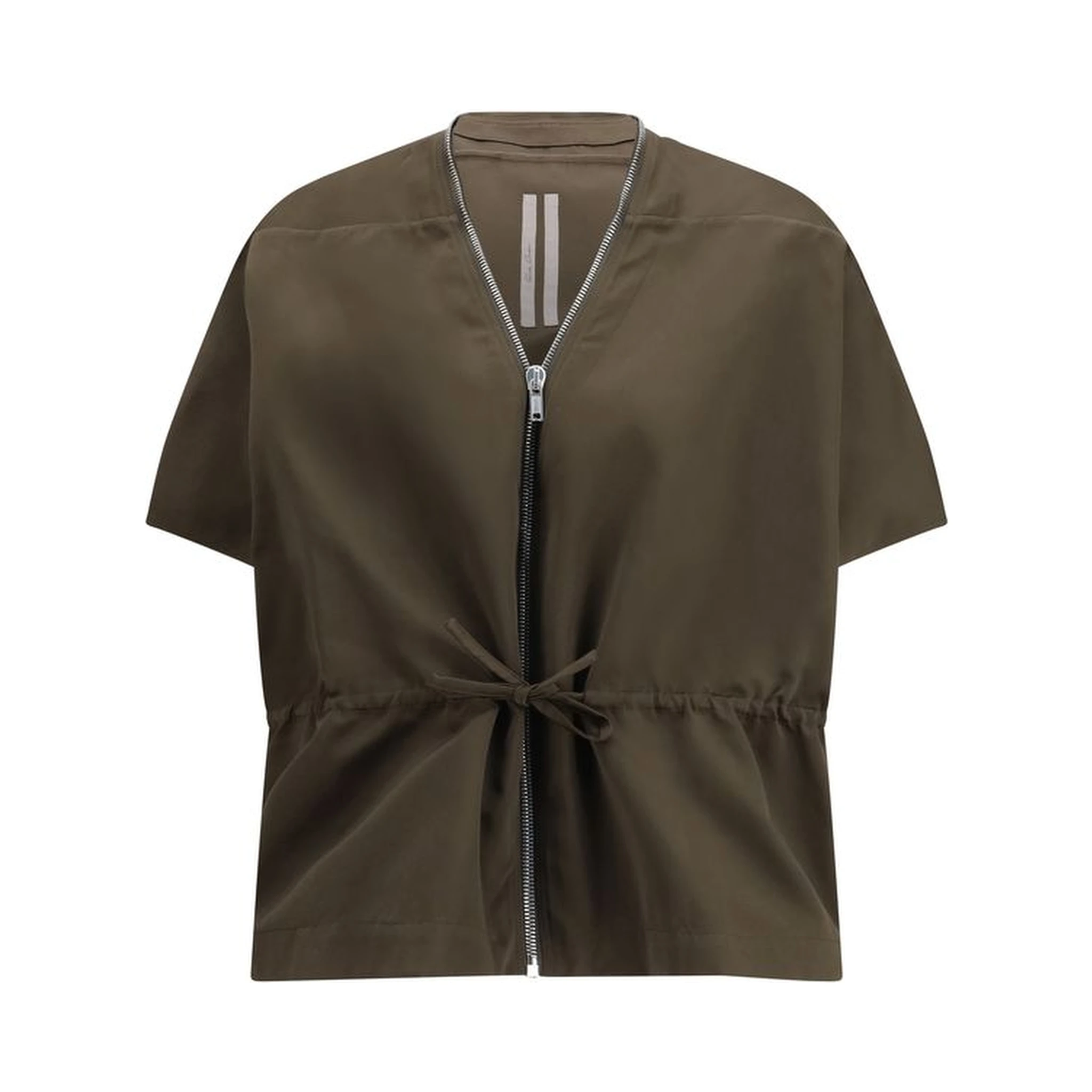 Brown Polyester Sleveless Jacket