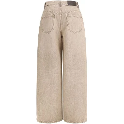 Beige Cotton Jeans Denim