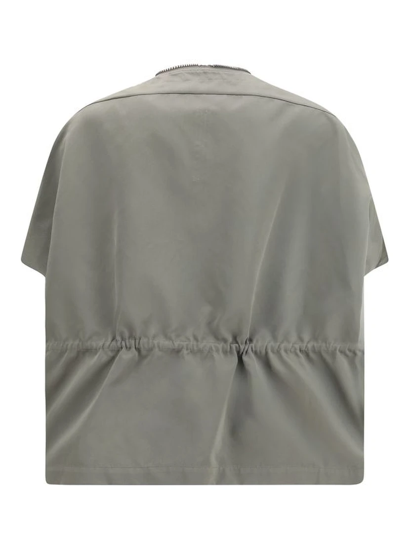 Bicolor Polyester Sleveless Jacket