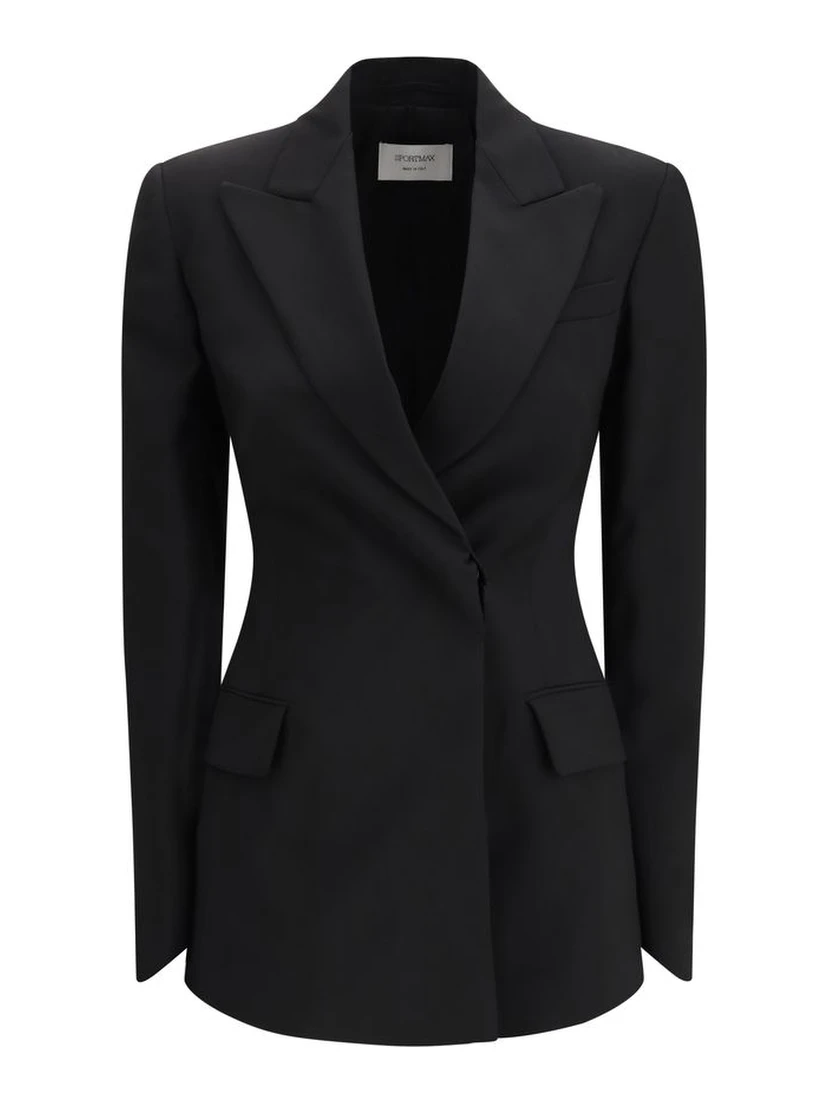 Black Fleece Wool Blazer