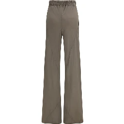 Brown Silk Casual Pants