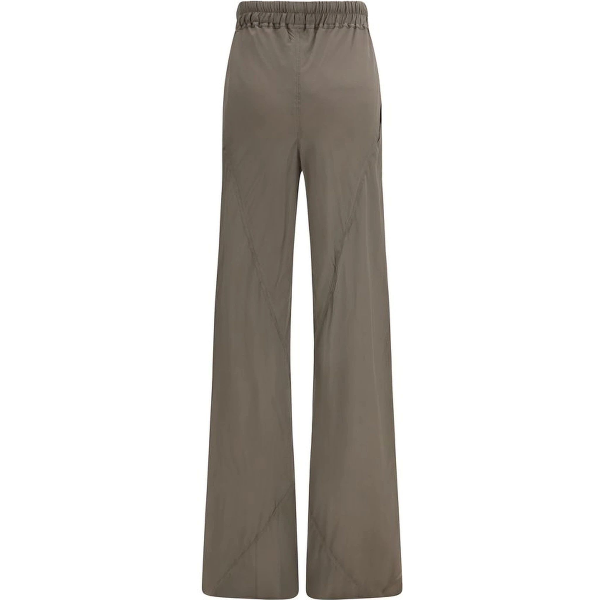 Brown Silk Casual Pants