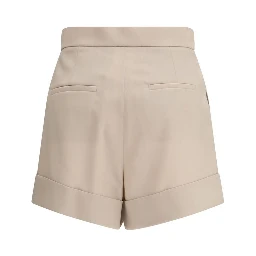 Bicolor Fleece Wool Short And Mini Shorts
