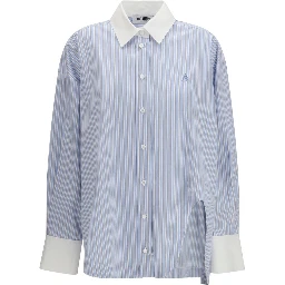 Blue Cotton Pattern Shirt
