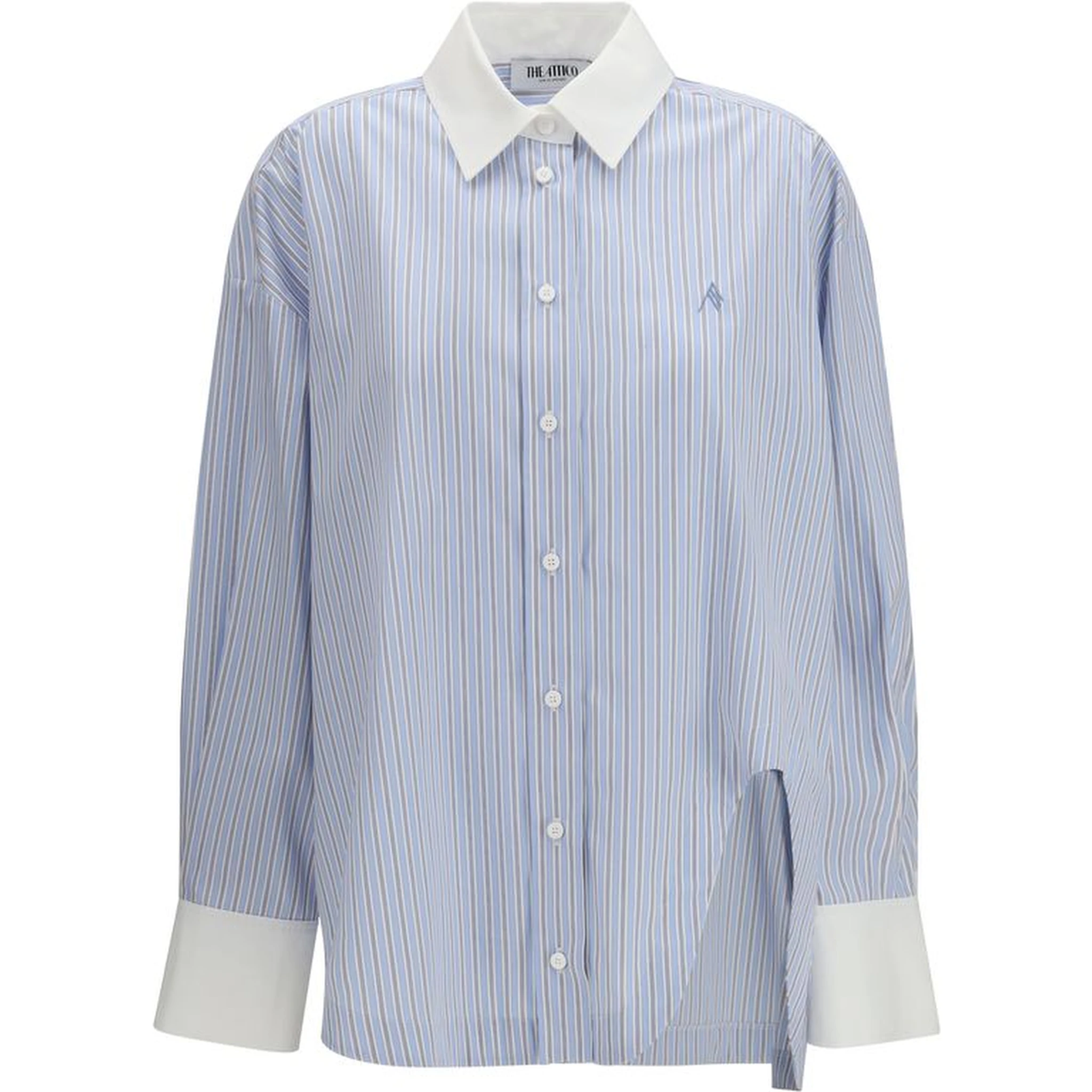 Blue Cotton Pattern Shirt