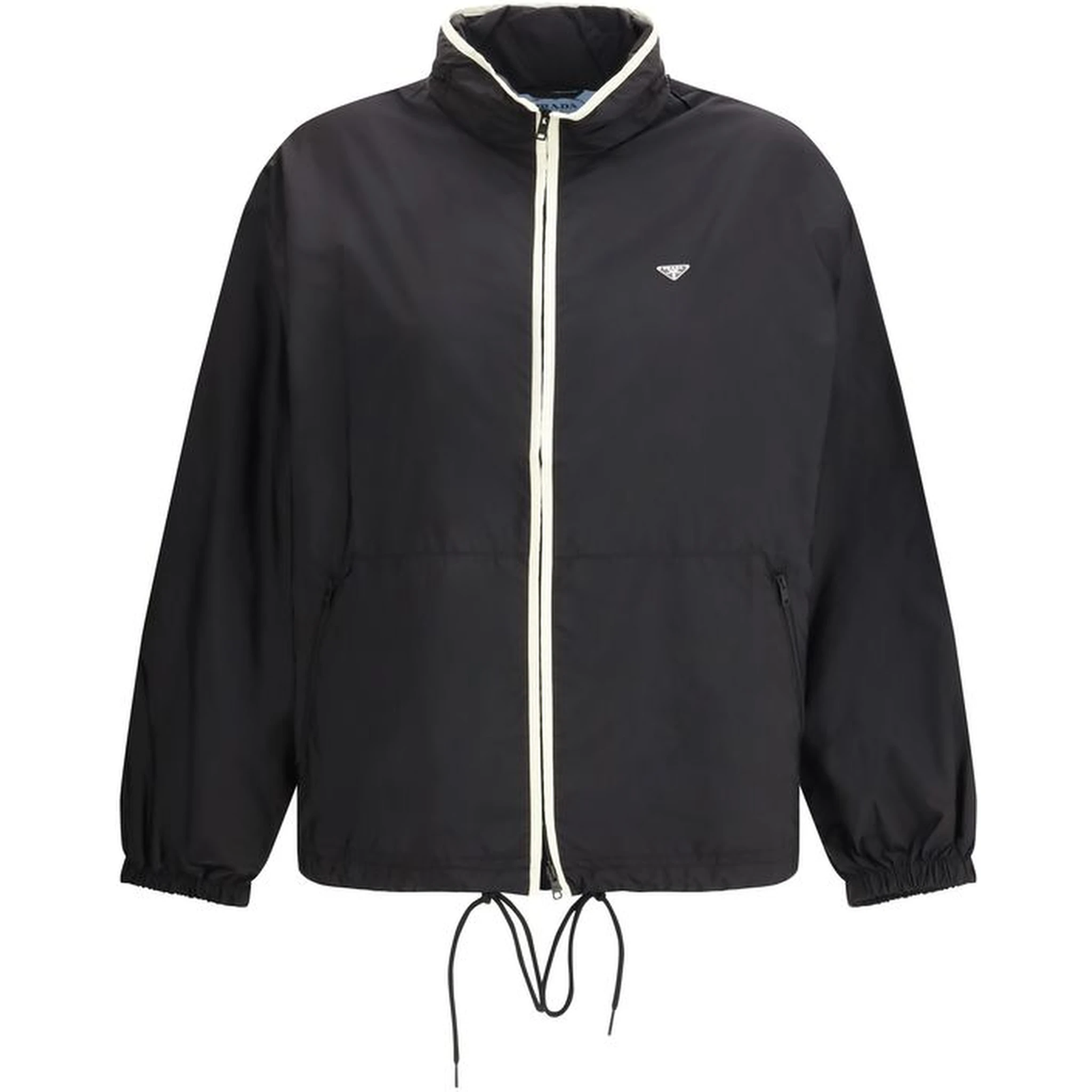 سترة خارجية سوداء من البولياميد