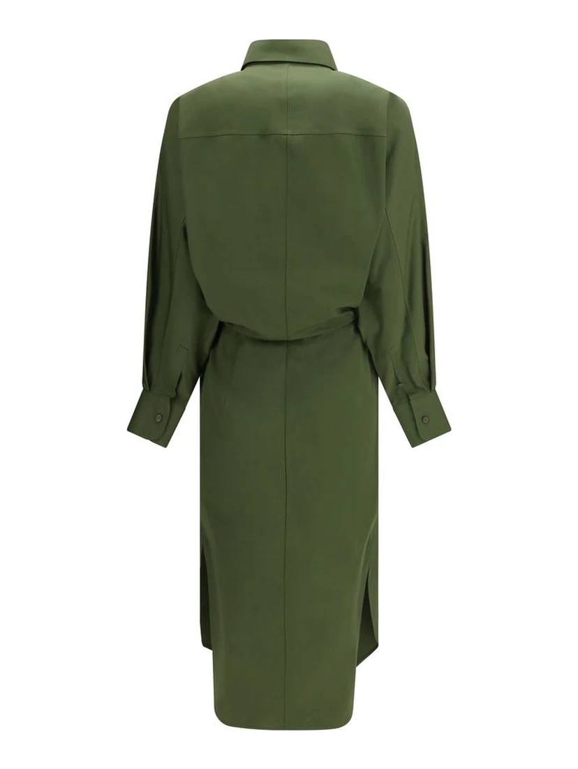 Bicolor Cotton Casual Dress