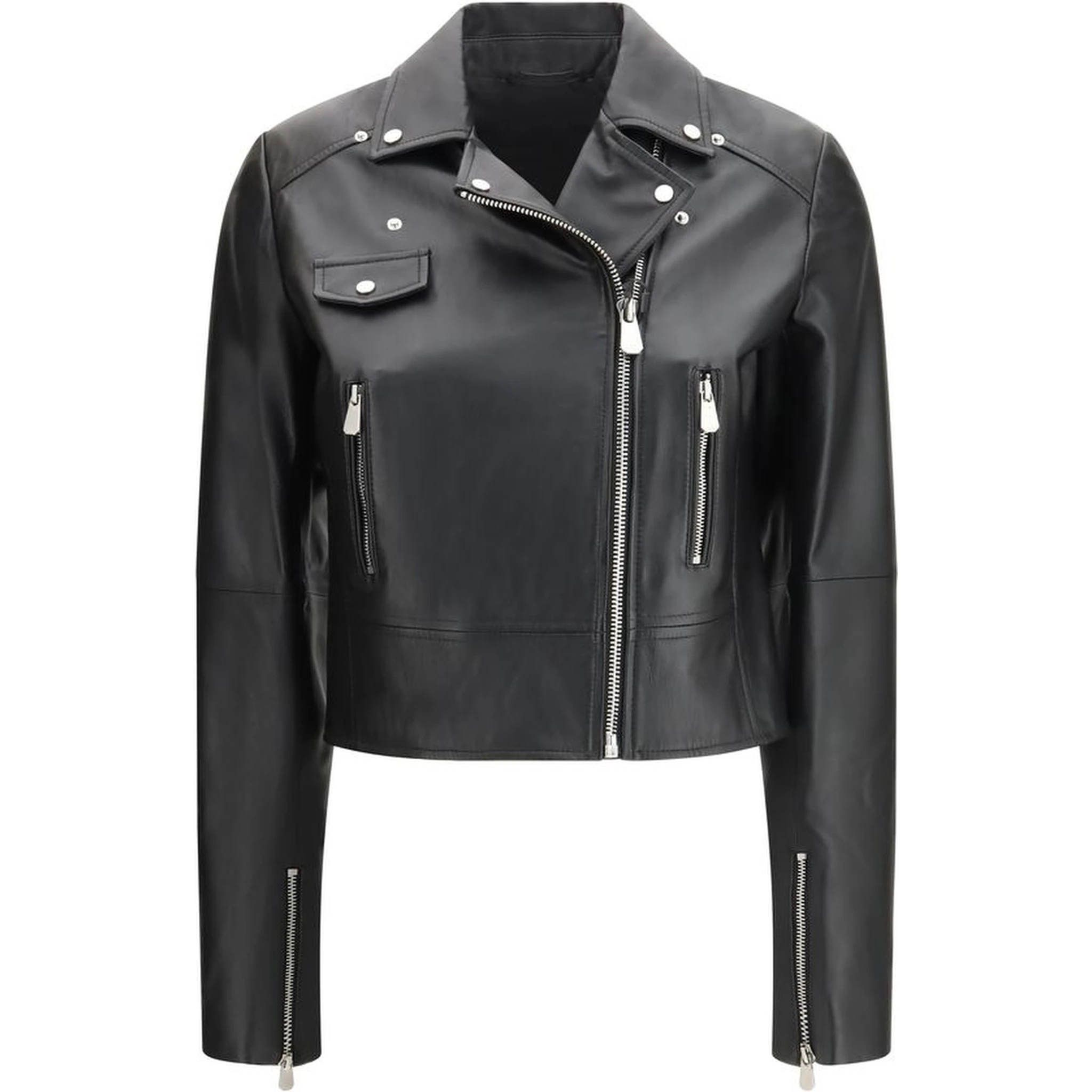 جاكيت جلد أسود