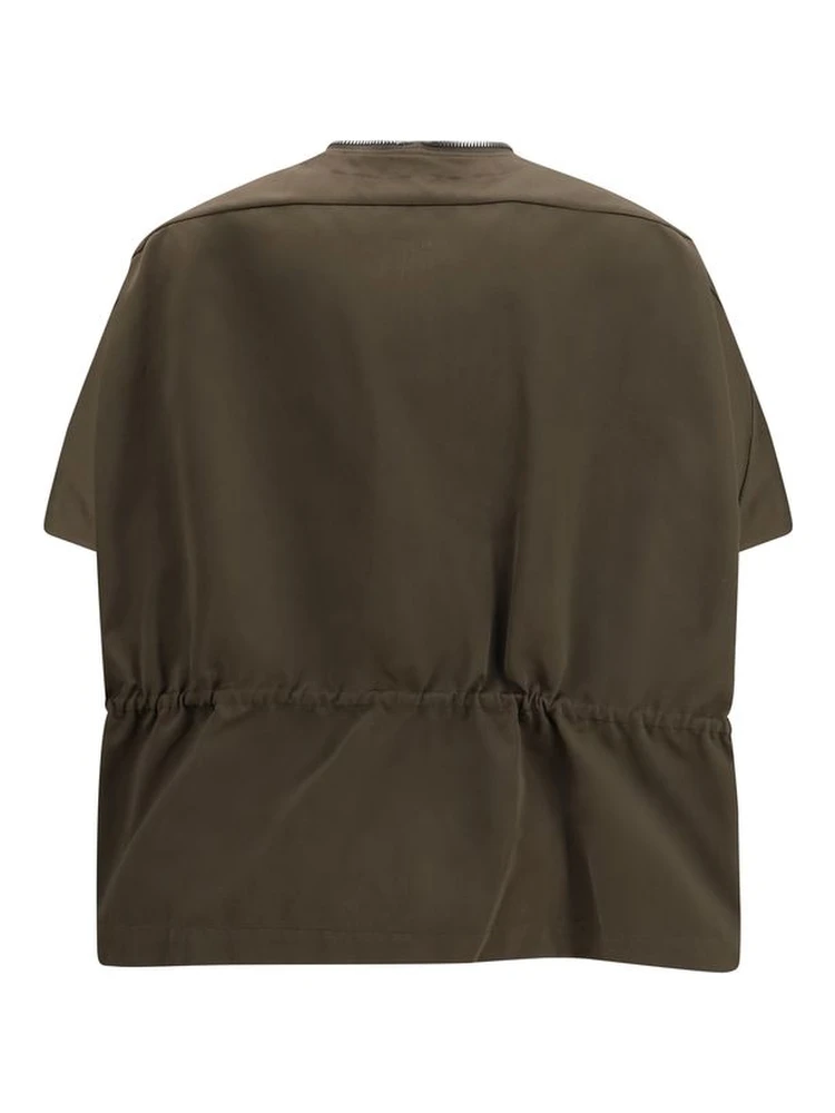 Brown Polyester Sleveless Jacket alternative