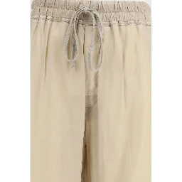 Beige Copper Casual Pants
