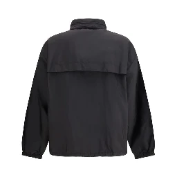 سترة خارجية سوداء من البولياميد