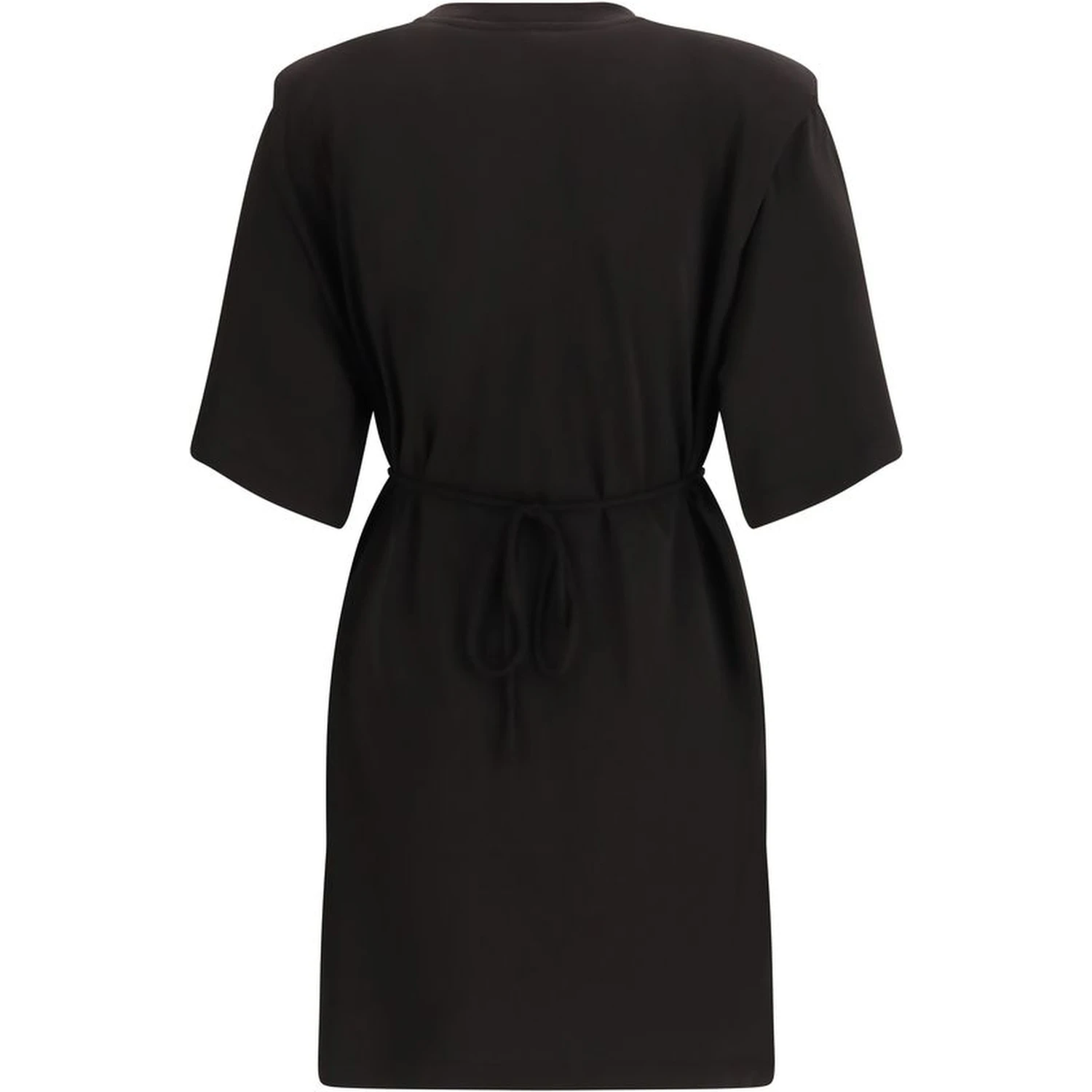 Black Acetate Casual Dress