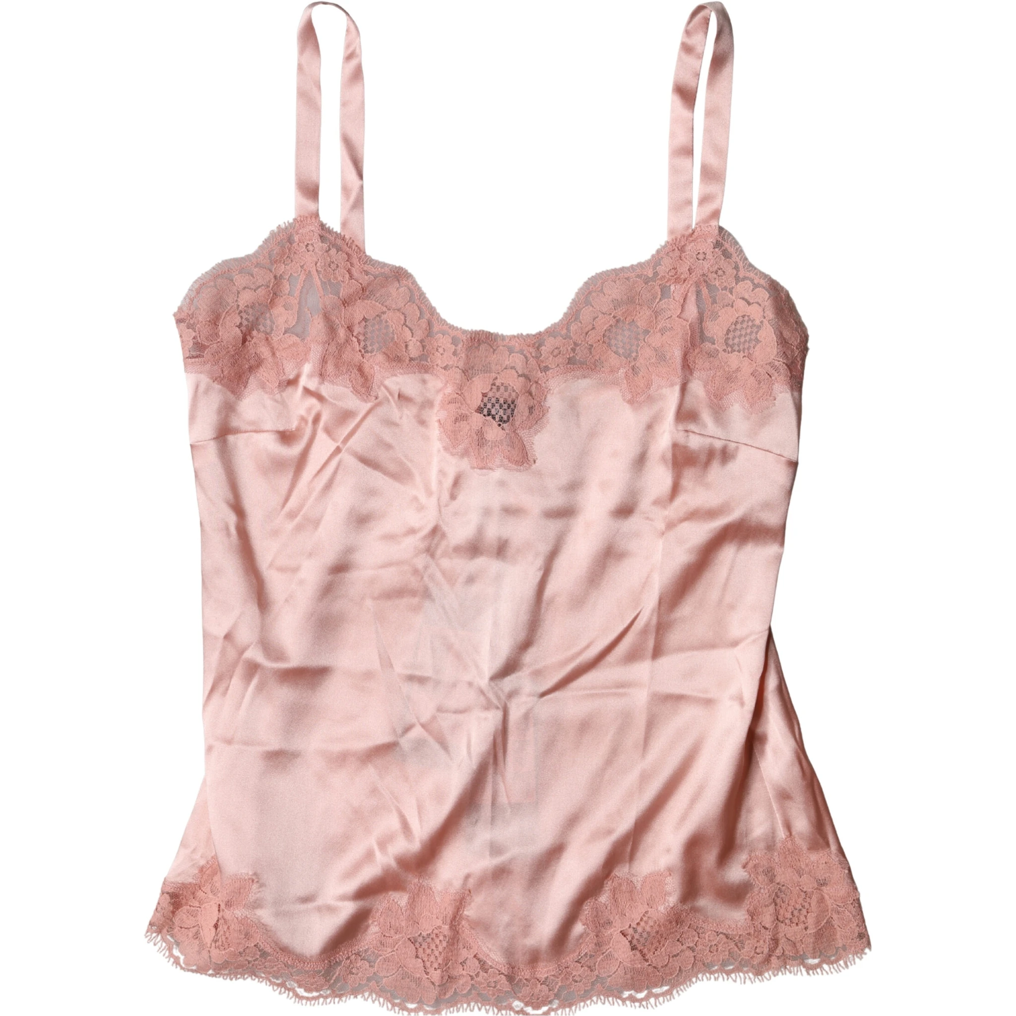 Light Pink Floral Lace Lingerie Top Underwear