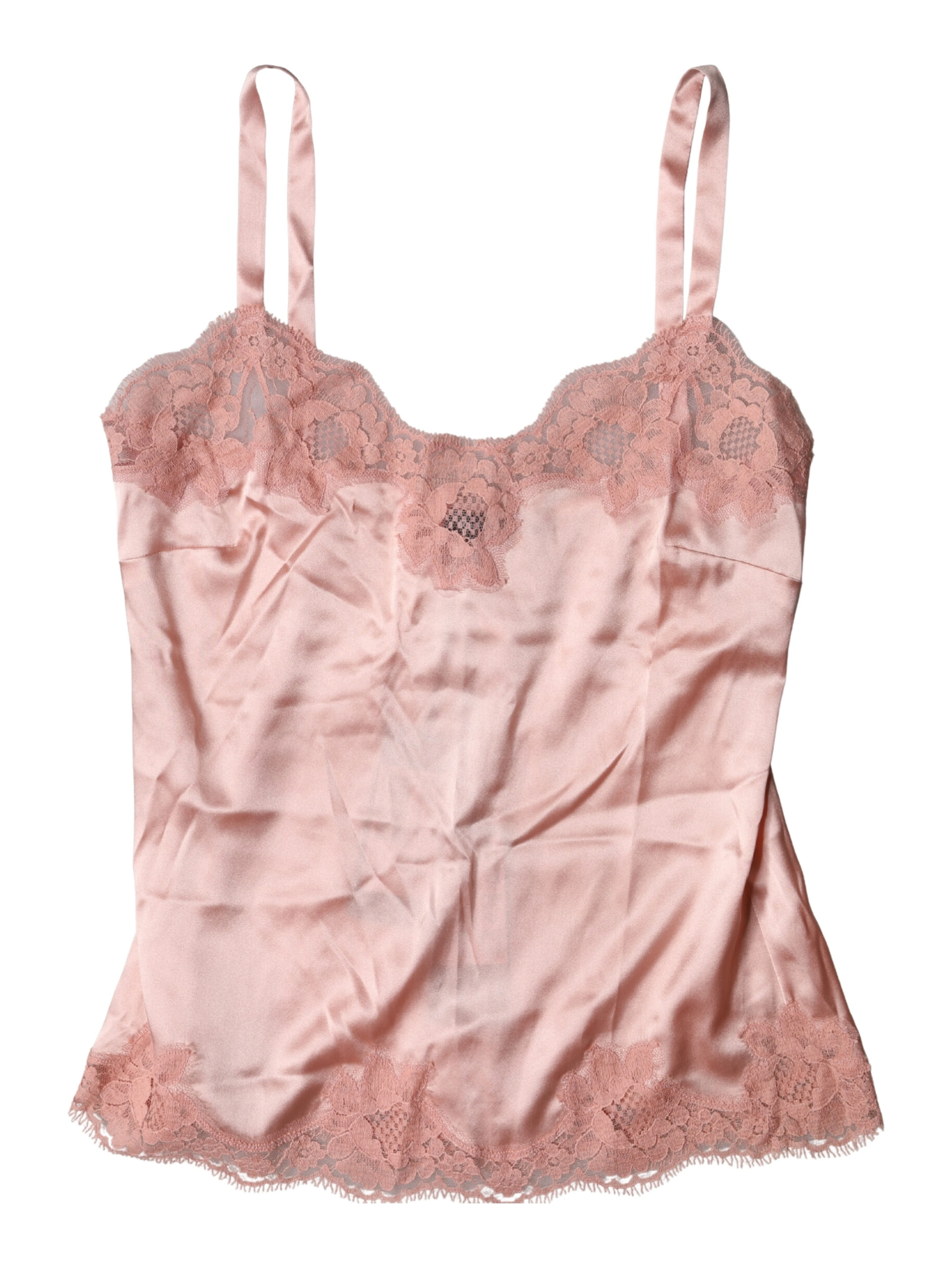 Light Pink Floral Lace Lingerie Top Underwear