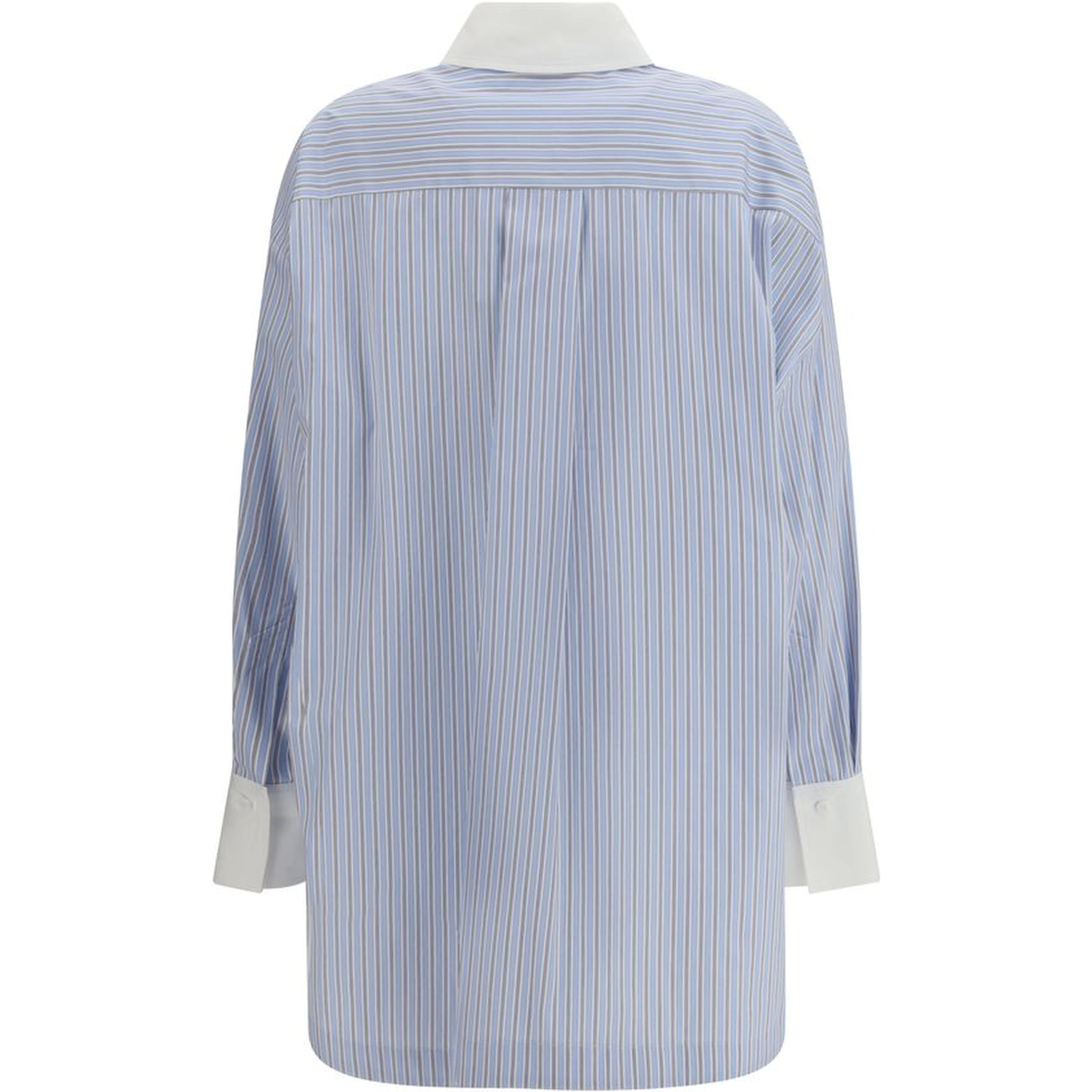 Blue Cotton Pattern Shirt