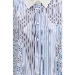 Blue Cotton Pattern Shirt