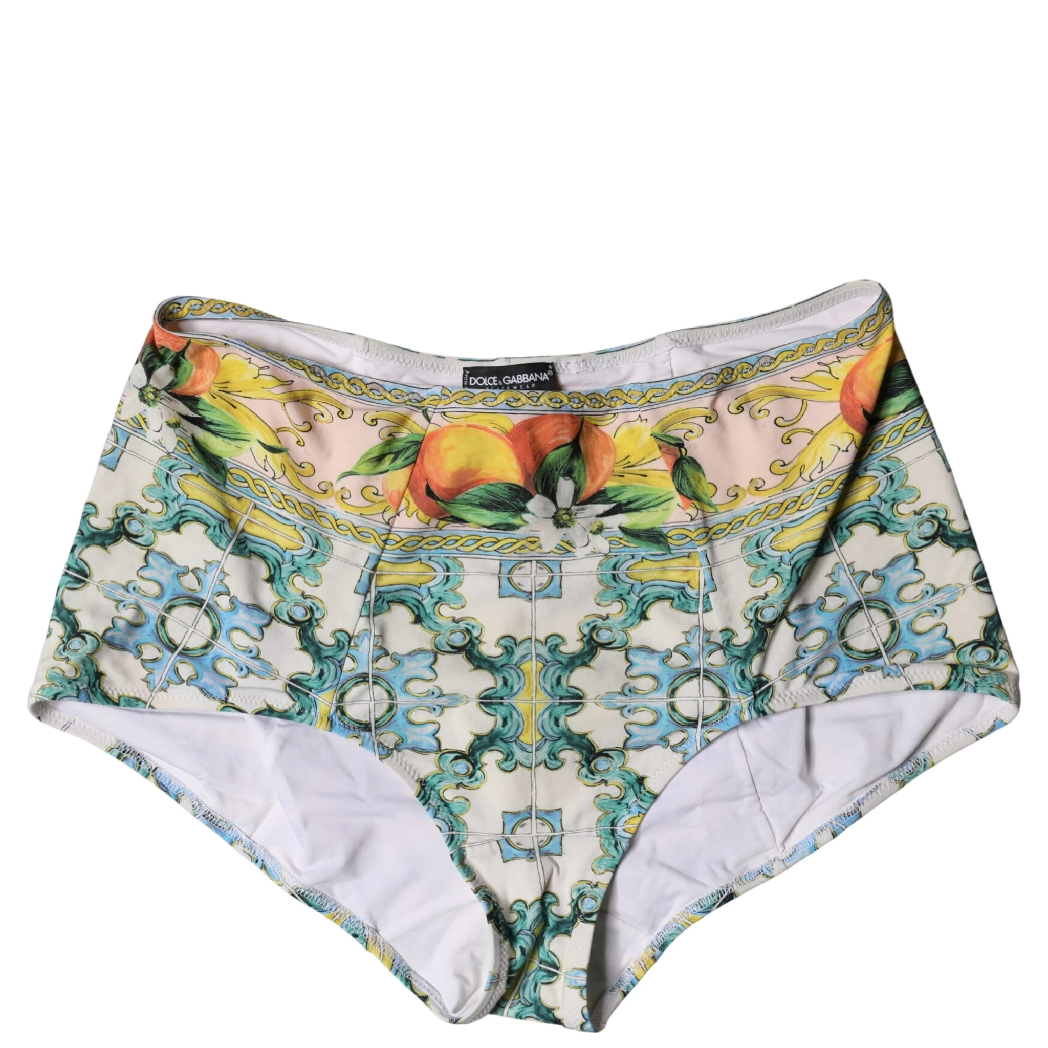 Multicolor Sicily High Waist Bikini Bottom Swimwear