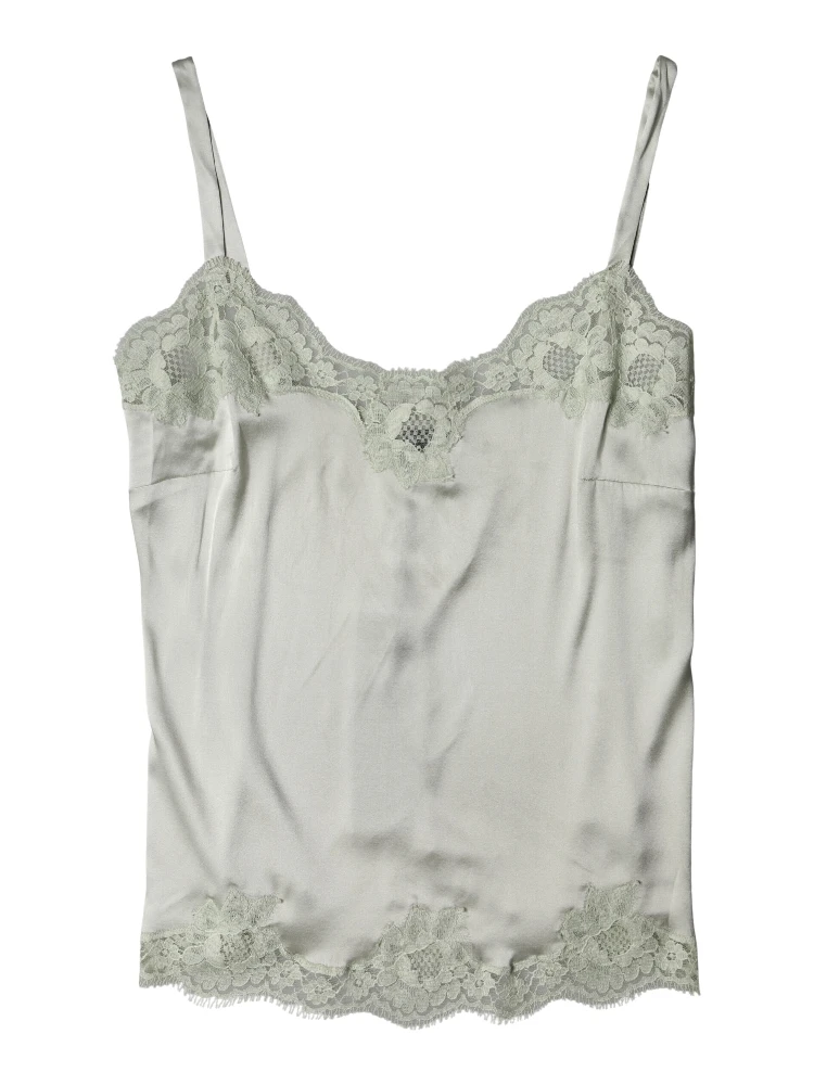 Light Green Floral Lace Lingerie Top Underwear alternative