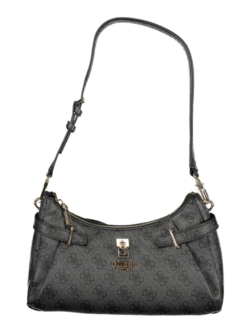Nero Polyurethane Women Handbag