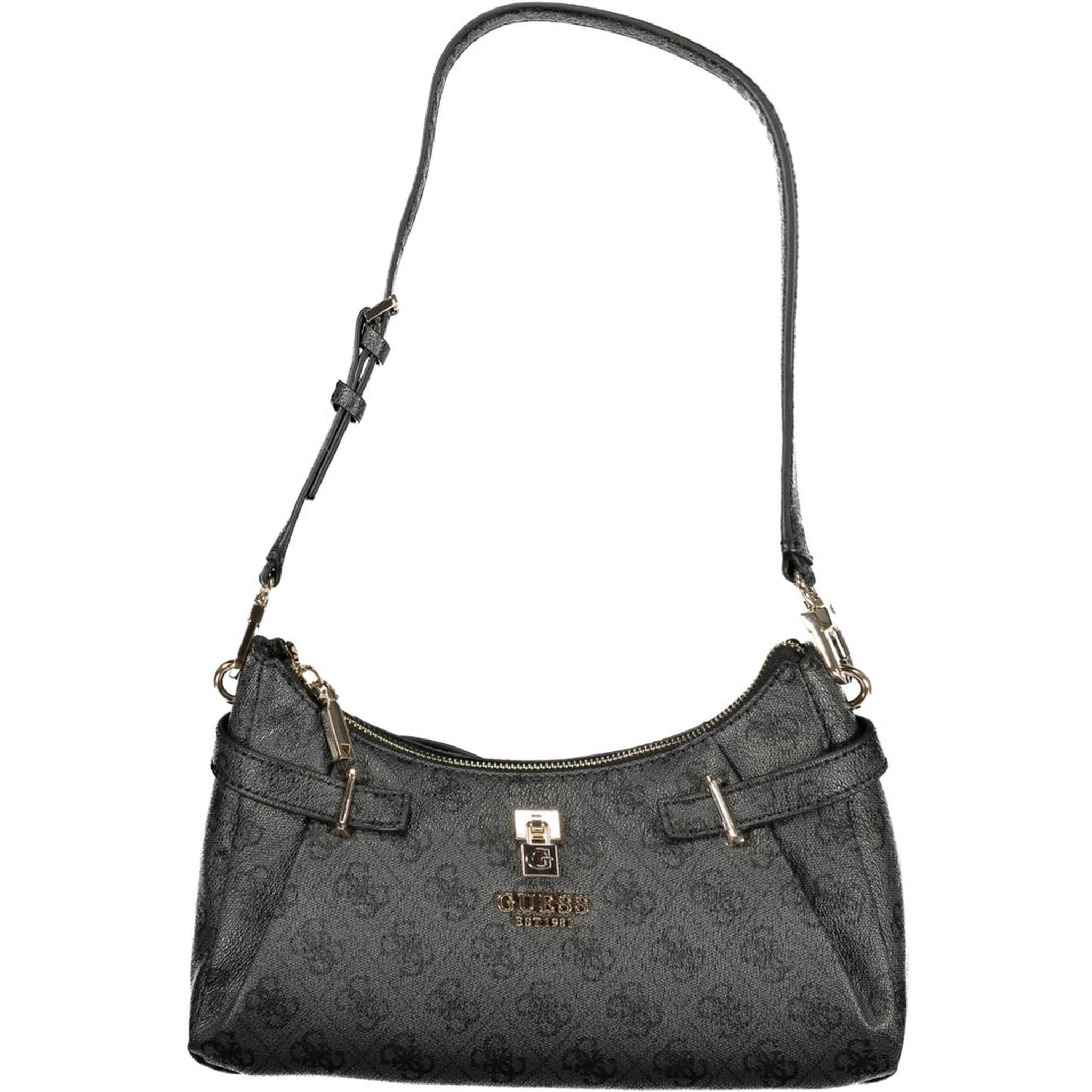 Nero Polyurethane Women Handbag